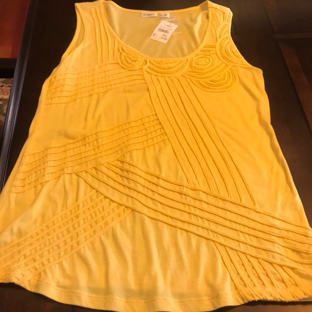 Tank top with beading